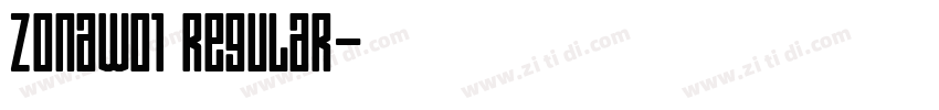 ZonaW01 Regular字体转换